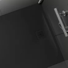   Laufen Pro szögletes zuhanytálca 160x70 cm, fekete H2139540800001