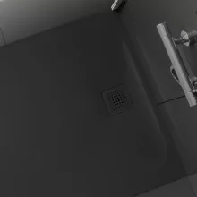   Laufen Pro szögletes zuhanytálca 160x90 cm, antracit H2139590780001