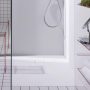 Laufen Solutions Marbond szögletes zuhanytálca 180x100 cm csúszásgátló felülettel, fehér H2144430000001