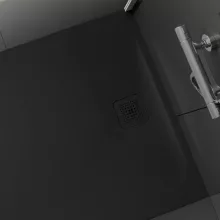   Laufen Pro szögletes zuhanytálca 90x80 cm, fekete H2149500800001