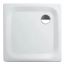   Laufen Platina szögletes acéllemez zuhanytálca 80x80x2,5 cm, fehér H2150010000401