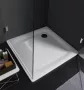 Laufen Platina szögletes acéllemez zuhanytálca 80x80x2,5 cm, fehér H2150010000401