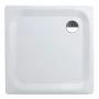 Laufen Platina szögletes acéllemez zuhanytálca 90x90x2,5 cm, fehér H2150020000401