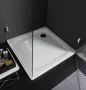 Laufen Platina szögletes acéllemez zuhanytálca 90x75x2,5 cm, fehér H2150030000401