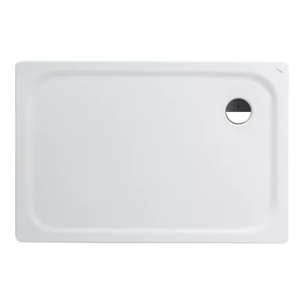 Laufen Platina szögletes acéllemez zuhanytálca 120x80x2,5 cm, fehér H2150050000401