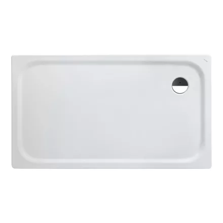 Laufen Platina szögletes acéllemez zuhanytálca 140x80x2,5 cm, fehér H2150060000401