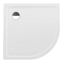   Laufen Platina íves acéllemez zuhanytálca 90x90x2,5 cm, fehér H2150080000401