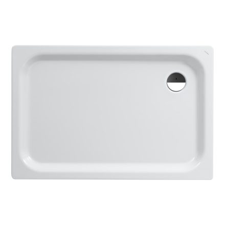 Laufen Platina szögletes acéllemez zuhanytálca 120x80x6,5 cm, fehér H2150150000401