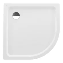  Laufen Platina íves acéllemez zuhanytálca 100x100x6,5 cm, fehér H2150190000401