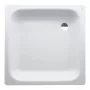 Laufen Platina szögletes acéllemez zuhanytálca 80x80x16 cm, fehér H2150210000401
