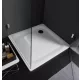 Laufen Platina szögletes acéllemez zuhanytálca 90x90x16 cm, fehér H2150220000401