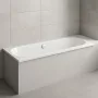 Laufen Lua beépíthető klasszikus akril fürdőkád 180x80 cm középlefolyóval, fehér H2330800000001