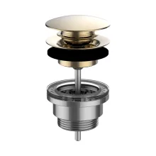   Laufen Click-Clack lefolyószelep, PVD fényes arany H3709890011041