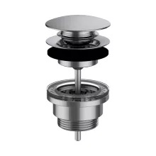 Laufen Click-Clack lefolyószelep, króm H3709890041041