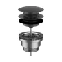 Laufen Click-Clack lefolyószelep, PVD matt titán fekete H3709890811041