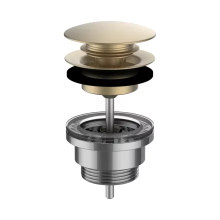 Laufen Click-Clack lefolyószelep, PVD matt arany H3709890831041