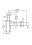 Laufen Design szifon, PVD matt arany H3749800830001