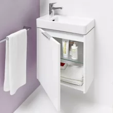   Laufen Base matt fehér alsószekrény 46x51,5x26,7 cm balos ajtóval H4021011102601