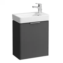   Laufen Base matt antracitszürke alsószekrény 46x51,5x26,7 cm jobbos ajtóval H4021021102661