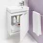 Laufen Base matt antracitszürke alsószekrény 46x51,5x26,7 cm jobbos ajtóval H4021021102661