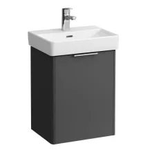   Laufen Base matt antracitszürke alsószekrény 41,5x51,5x32,1 cm balos ajtóval H4021111102661