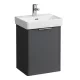 Laufen Base matt antracitszürke alsószekrény 41,5x51,5x32,1 cm balos ajtóval H4021111102661
