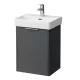 Laufen Base matt antracitszürke alsószekrény 41,5x51,5x32,1 cm jobbos ajtóval H4021121102661