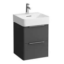   Laufen Base matt antracitszürke alsószekrény 43,3x51,5x39,1 cm kettő fiókkal H4021321102661