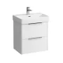 Laufen Base matt fehér alsószekrény 52x51,5x35,8 cm kettő fiókkal H4021521102601