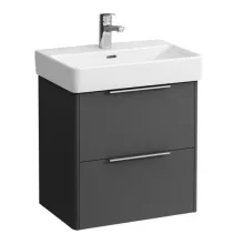   Laufen Base matt antracitszürke alsószekrény 52x51,5x35,8 cm kettő fiókkal H4021521102661