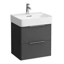   Laufen Base matt antracitszürke alsószekrény 53,3x51,5x39,1 cm kettő fiókkal H4021921102661