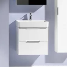   Laufen Base matt fehér alsószekrény 57x51,5x35,8 cm kettő fiókkal H4022121102601