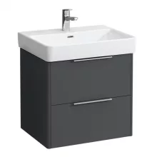   Laufen Base matt antracitszürke alsószekrény 57x51,5x43,8 cm kettő fiókkal H4022321102661