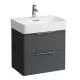Laufen Base matt antracitszürke alsószekrény 58,3x51,5x39,1 cm kettő fiókkal H4022521102661