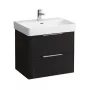 Laufen Base sötét szil alsószekrény 61,5x51,5x43,8 cm kettő fiókkal H4022921102631