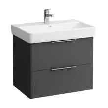   Laufen Base matt antracitszürke alsószekrény 66,5x51,5x43,8 cm kettő fiókkal H4023321102661