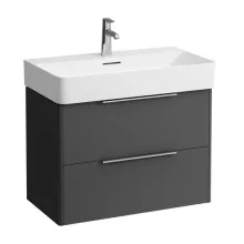   Laufen Base matt antracitszürke alsószekrény 73,3x51,5x39,1 cm kettő fiókkal H4023521102661