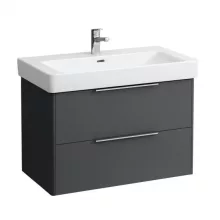   Laufen Base matt antracitszürke alsószekrény 80,9x51,5x43,8 cm kettő fiókkal H4023921102661