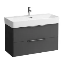   Laufen Base matt antracitszürke alsószekrény 93x51,5x39,1 cm kettő fiókkal H4024121102661