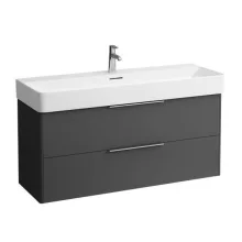   Laufen Base matt antracitszürke alsószekrény 118x51,5x39,1 cm kettő fiókkal H4024721102661