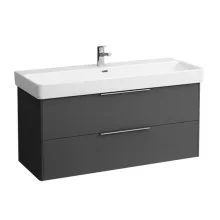   Laufen Base matt antracitszürke alsószekrény 115,9x51,5x43,8 cm kettő fiókkal H4024921102661