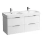 Laufen Base fényes fehér alsószekrény 115,9x51,5x43,8 cm négy fiókkal H4024941102611