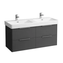   Laufen Base matt antracitszürke alsószekrény 115,9x51,5x43,8 cm négy fiókkal H4024941102661
