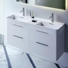   Laufen Base matt fehér alsószekrény 117,8x39,1x51,5cm négy fiókkal H4025341102601