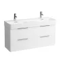Laufen Base matt fehér alsószekrény 117,8x39,1x51,5cm négy fiókkal H4025341102601