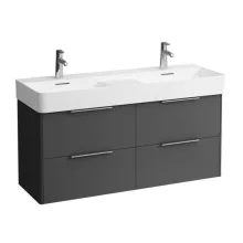  Laufen Base matt antracitszürke alsószekrény 117,8x39,1x51,5 cm négy fiókkal H4025341102661