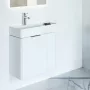 Laufen Base fényes fehér alsószekrény 58,4x51,5x28,9 cm kettő ajtóval H4025521102611