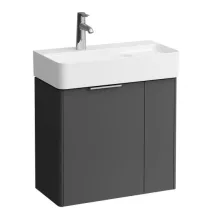   Laufen Base matt antracitszürke alsószekrény 58,4x51,5x28,9 cm kettő ajtóval H4025521102661