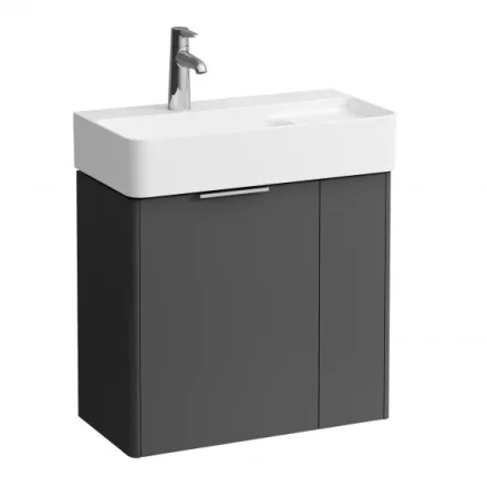 Laufen Base matt antracitszürke alsószekrény 58,4x51,5x28,9 cm kettő ajtóval H4025521102661