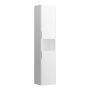 Laufen Base matt fehér magas szekrény 35x33,6x165 cm kettő jobbos ajtóval és nyitott résszel H4026921102601